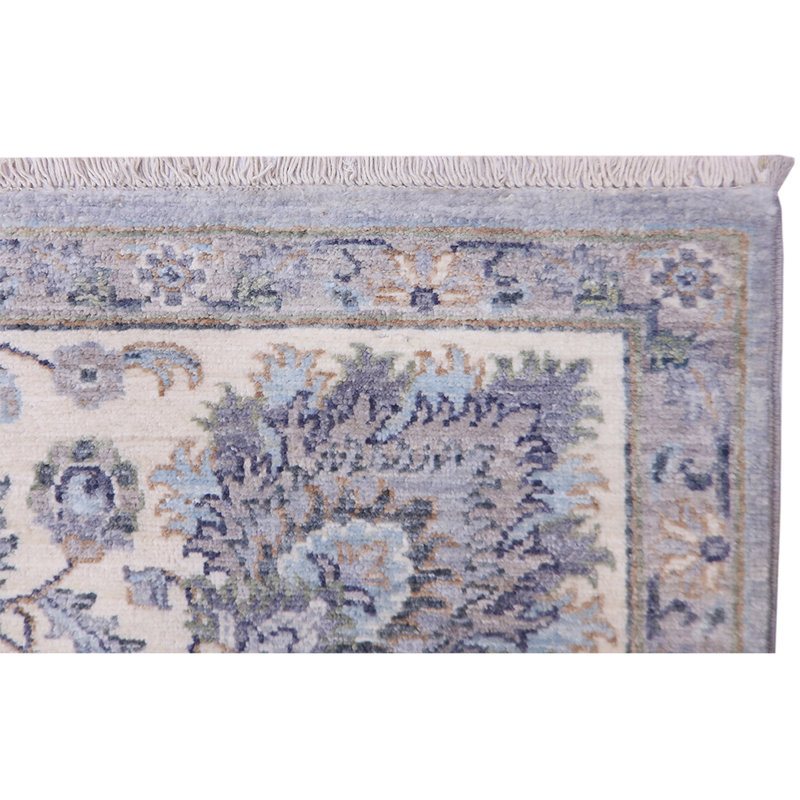 Tapis mauve / beige / ivoire de haute qualité noué à la main Ziegler 3000