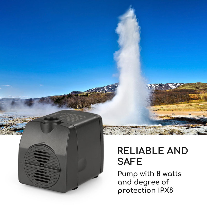 Metal Weather Resistant Waterfall Fountain with Light