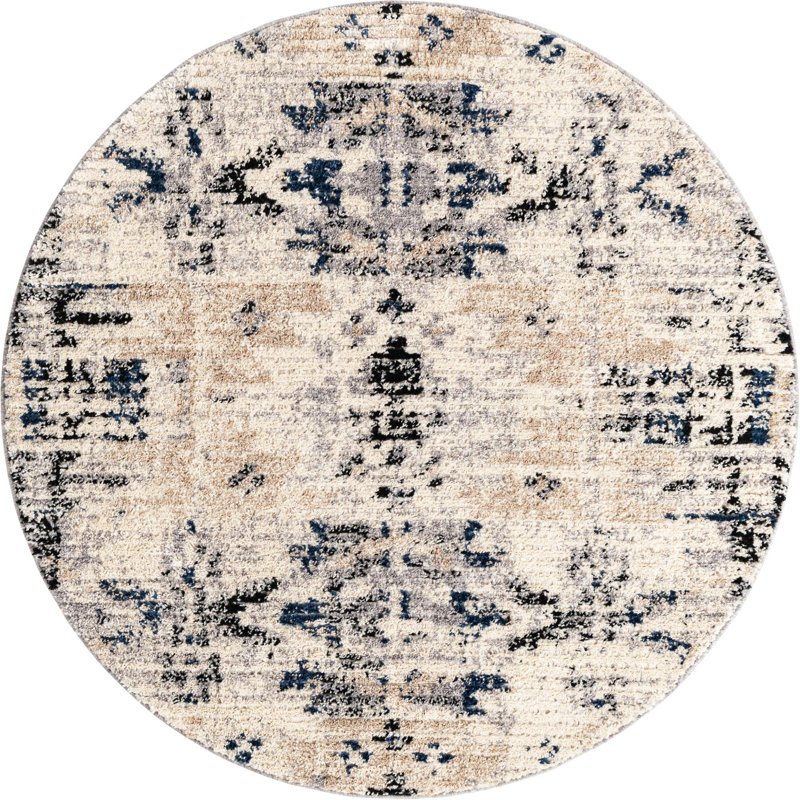 Tucson Geometric Indoor Rug, Round 5'