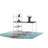 Reversible Smart Workstation Wooden Desk White/Brown