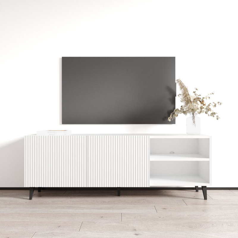 Meuble télé 58,9 po Aranxa, Blanc