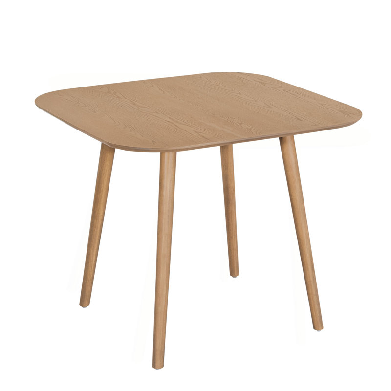 Table de salle à manger moderne moderne carrée, Clair naturel
