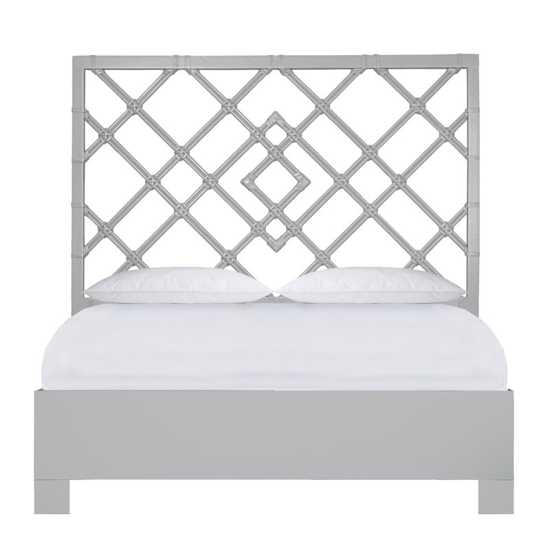 Darien Bed, Queen, Light Gray