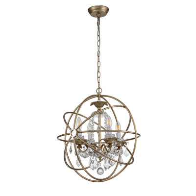 Lustre suspendu 4 lumières Eudora