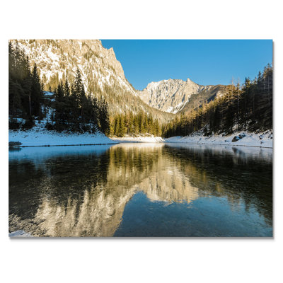 " Mountain Reflection Over Green Lake "