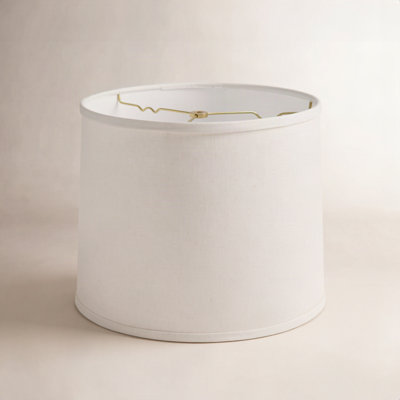 Drum Hardback Lampshade With Washer Fitter, Vanilla
