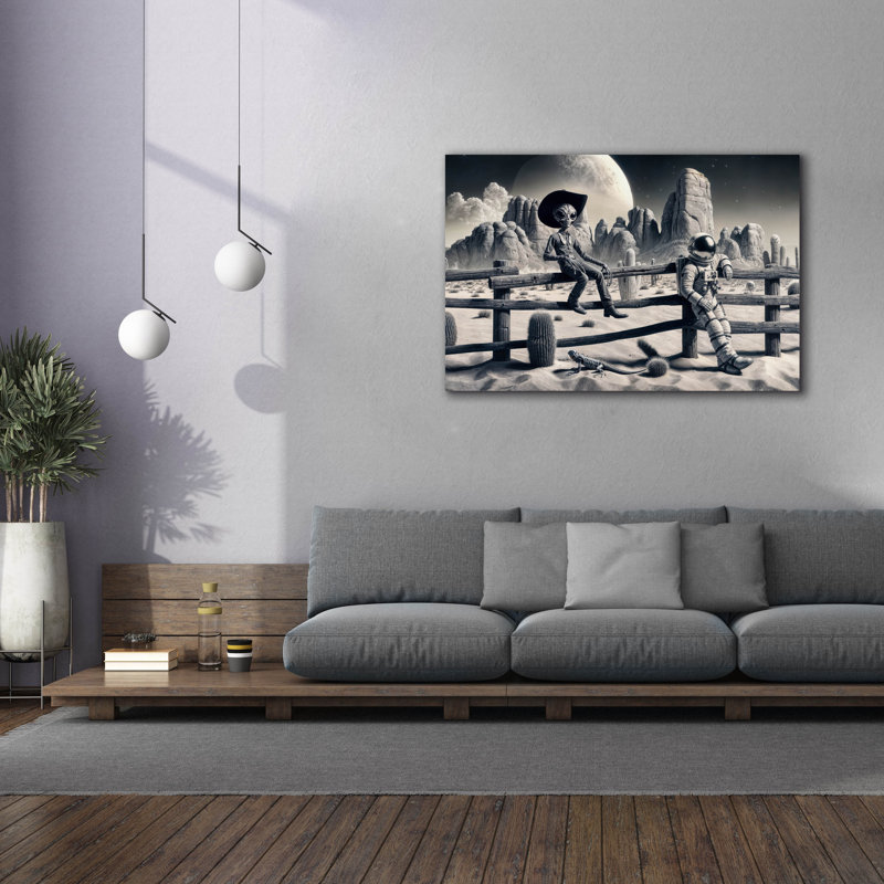 «Space Break» par Rey Klimt, art mural sur toile, H 40 po x l 60 po x P 1,5 po