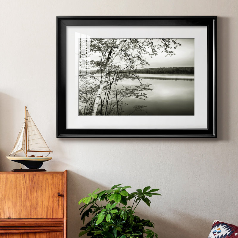Adirondack Reflections, reproduction encadrée de qualité supérieure - prête à être accrochée, Noir
