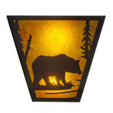 Rustic Lodge 2 - Light Flush Mounted Sconce