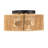 2-light 12in" Ceiling Light with Paper Rattan Shade