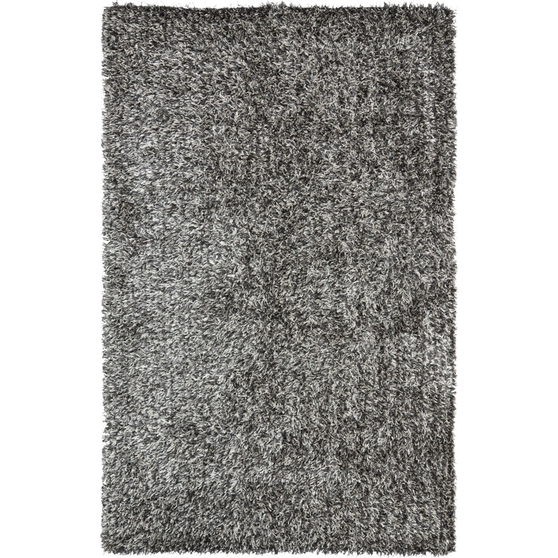 Cimah Shag Hand Tufted Performance Solid Color Rug, Rectangle 10' x 14'