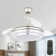 Aadvik 42" Retractable Ceiling Fan with LED Lights and Remote, 6-speed Reversible Fan