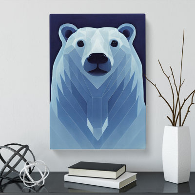 Talmadge Polar Bear Purism - Wrapped Canvas