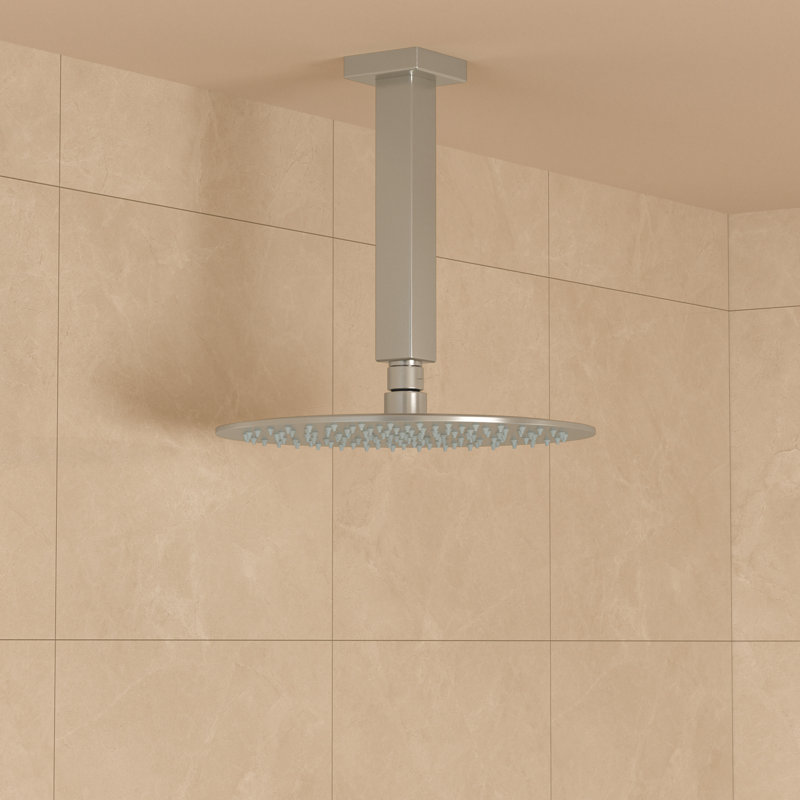8" Shower Arm with Flange, Brushed Nickel