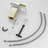 Single Handle Brass Bathroom Sink Faucet with LED