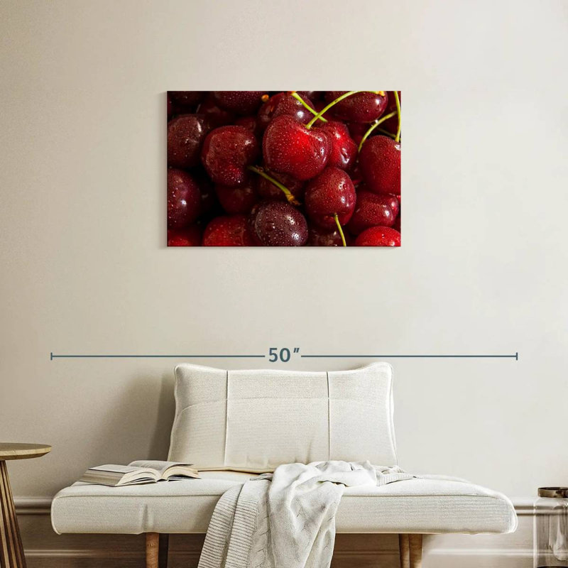 Yarlin Red Cherries, 20" H x 30" W