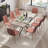 55-70in Rectangle Extendable Dining Table Set-259486284-259486295