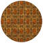 Tapis intérieur antidérapant rond 8 pi