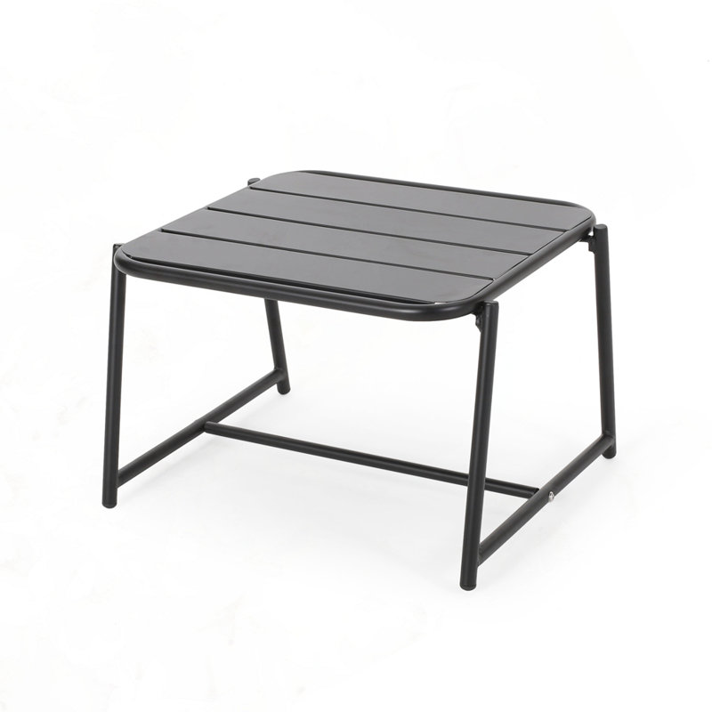 Table d'appoint moderne en fer, Noir