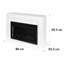 Bianca Klarstein 86cm W White Electric Fireplace