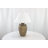 Ilana Ceramic Distressed Antique Style Textured Pot Vase Light Brown Table Lamp-1020625209