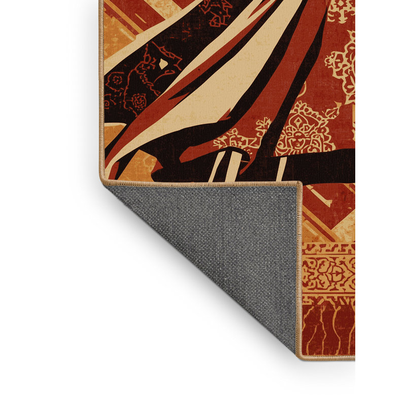 Soft Plush Dunmire Buccaneer Raider Classic Oriental Area Rug in Brown – LightBrown Binding, 8x10