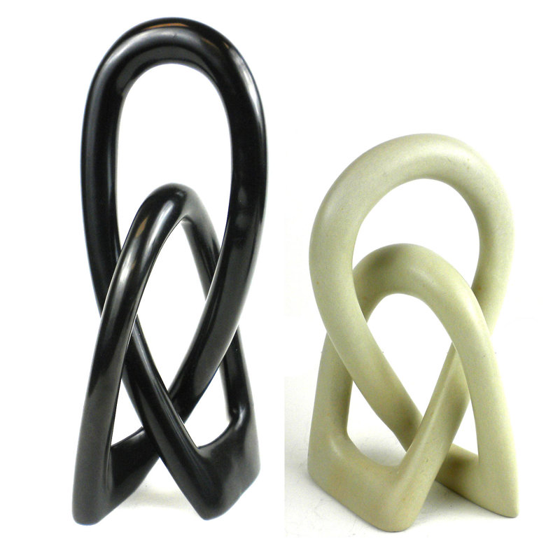 Sculpture Jeffords, Naturel, H 6 po x l 4 po x P 4 po
