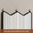 Medieval Style Iron Frame Rotating Wall-Mounted Mirror With Shelves
