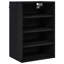 Vidaxl Hanging Cabinet With Shelf Riga Black Oak 20 X 29.5 X 60 Cm-121217386