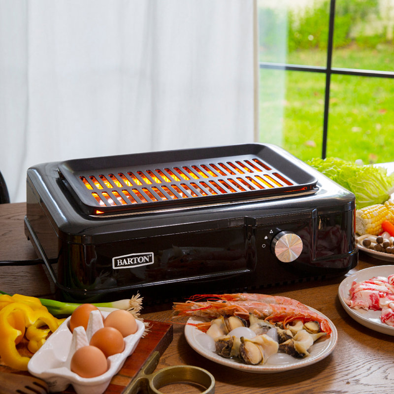 Barton 13'' Smokeless Non Stick Electric Grill