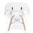 Modholic Eiffel Chair With Wood Legs, Clear (Set Of 4)-374869993