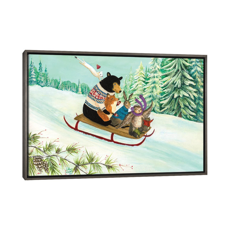 "A wintry Tantivy" par Jahn Vashti, reproduction d’art, Pas de tapis, H 18 po x l 26 po x P 1,5 po