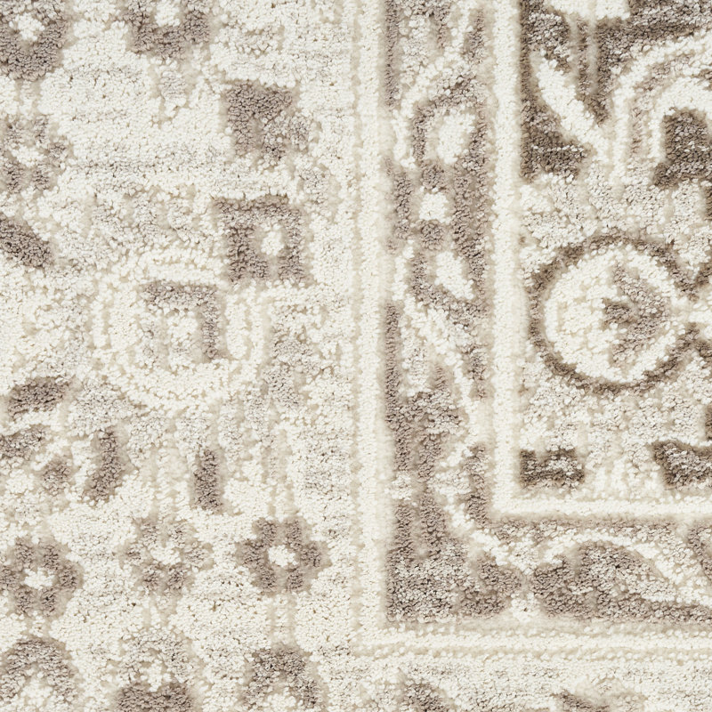 Tapis ivoire ivoire Charlton Home® Dionigia, Rectangle 7 pi 10 po x 9 pi 10 po