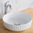 Kraus Viva Thin Ceramics Vessel Bathroom Sink with Pop-Up Drain