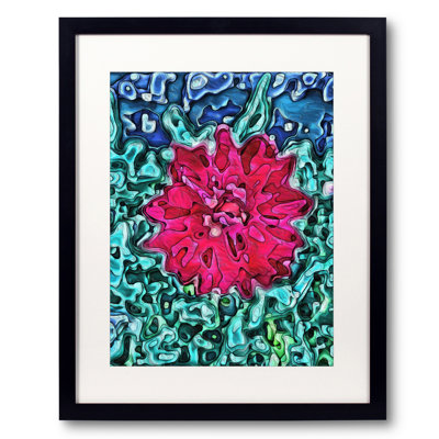 Dahlia Topography Print by Tanna Gx