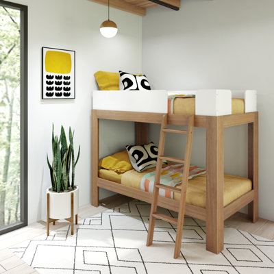 Ambur Twin over Twin Solid Wood Standard Bunk Bed
