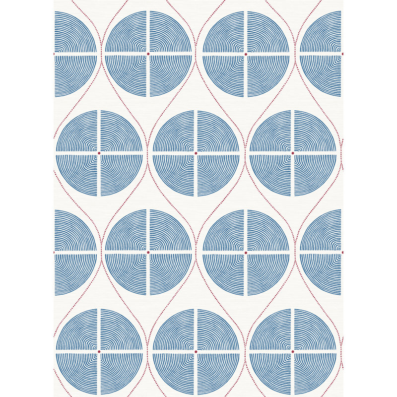Perennial 10.06m x 52.07cm Matte Wallpaper Roll, Blue