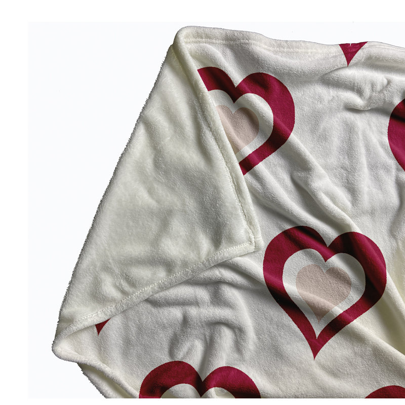  Couverture polaire Burnin Love, L 30 po x L 40 po, Rose audacieux