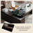 86.61"Modern Luxury Green Granite Desktop Executive Office Desk-434840271