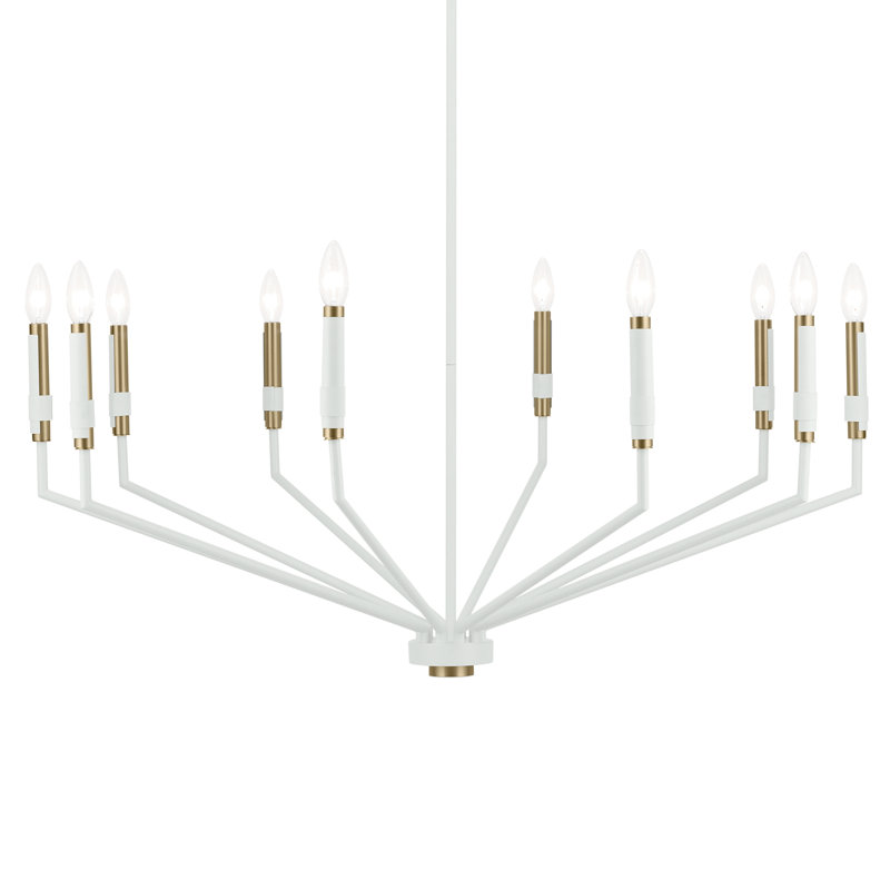 Lustre 10 lumières 38,25 "38,25", Naturel