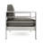 Khaki Aluminum Patio - 23.87In Arm Height Water- Cushion Color 26.75In D Seat Assembly Needed