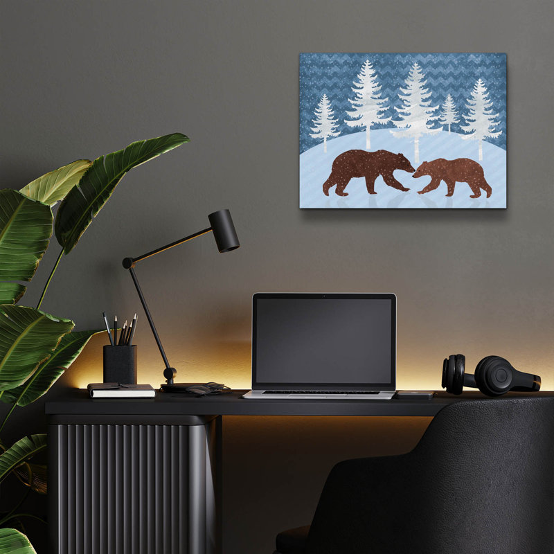  «Bear» par Erin Clark, art mural en verre acrylique, 24 po x 16 po, H 12 po x l 16 po x P 0,13 po