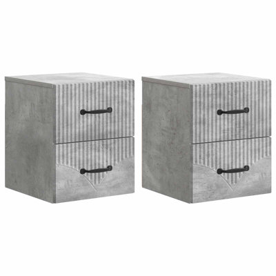 34.5cm W Manufactured Wood Bedside Table
