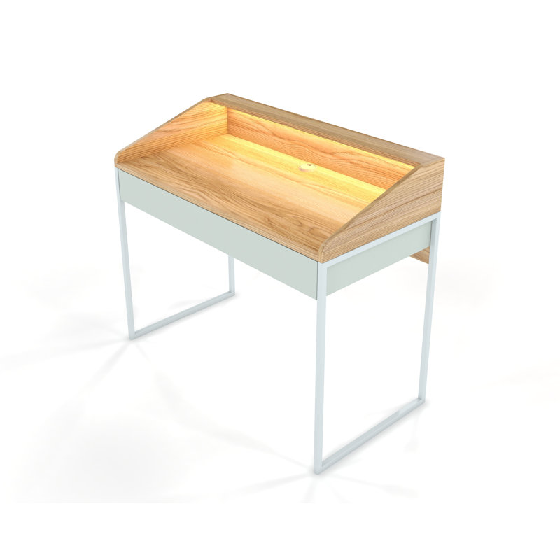 Caolain Desk, Yellow/Pastel Green