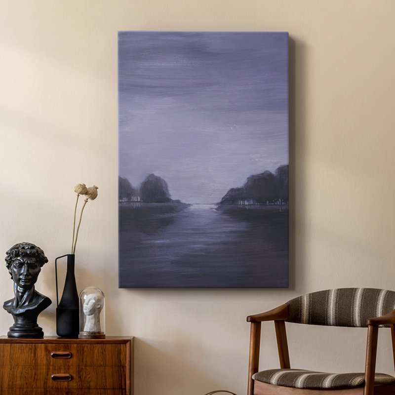 Amethyst Moonlight II -Custom Wrapped Gallery Cavas, 27" H x 18" W