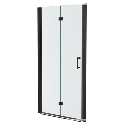 Porte de douche pliante sans cadre avec verre trempé l 32 po x H 72 po