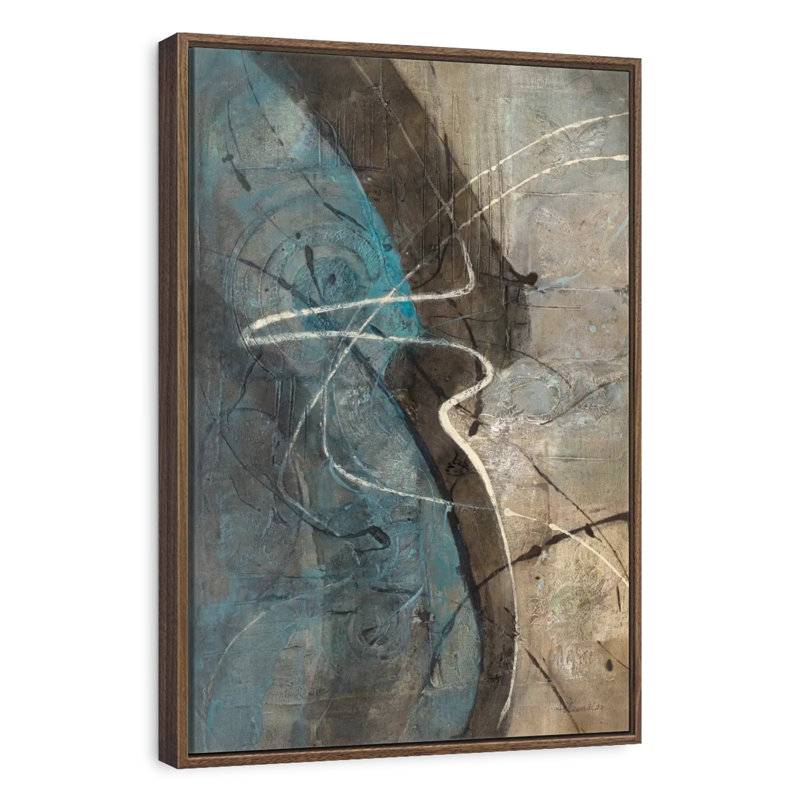 Ripple Effect, 29" x 43", Floating Frame Walnut