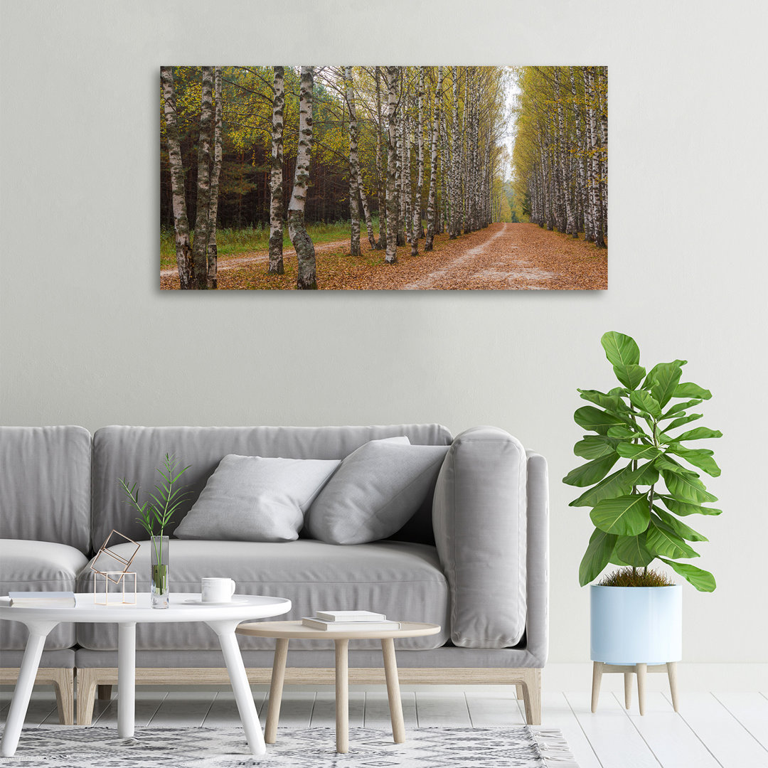 Avenue of Birches - Kunstdrucke auf Leinwand - Wrapped Canvas