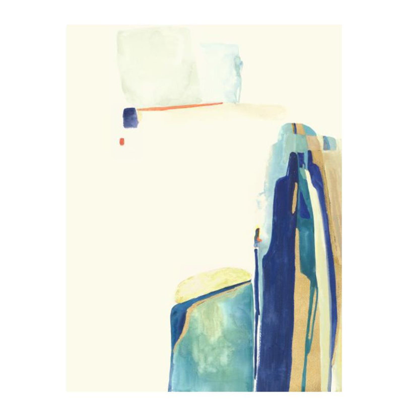 «Cold Mountains II» par Sara Brown - peinture sur toile, Couche de verre, H 32 po x l 24 po