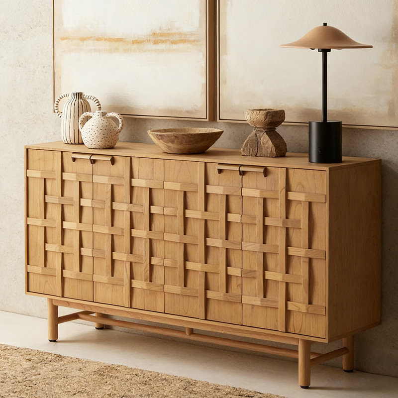 Buffet style rétro français, Brun orangé